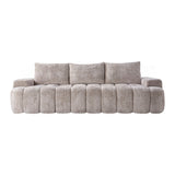 Extra Large Curved Front Compressed Sectional Sofa
