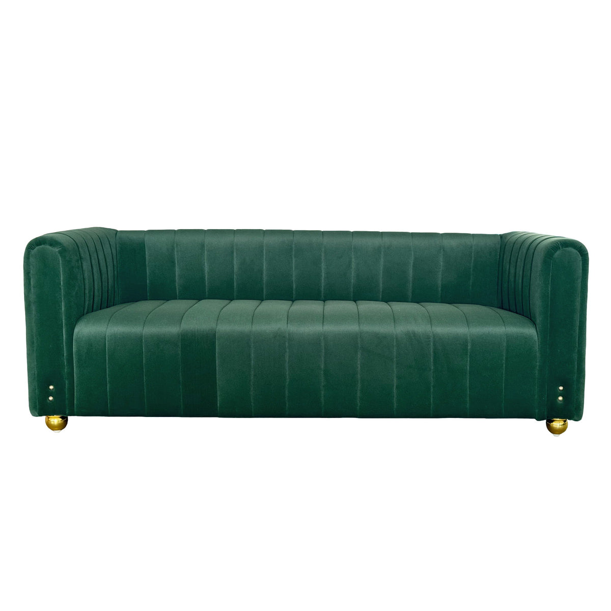 Sofa With Vertical Stripes & Accents