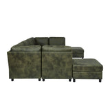 Upholstered Modular Sectional With Custom Configuration And Removable Cushions