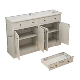 Vintage Sideboard Buffet Storage Cabinet with 2 Drawers and 55x36in