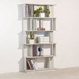 Modern 5 Tier Open Storage Bookcase