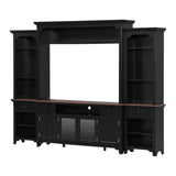 Extra Large TV Stand, Entertainment Center With Storage Cabinets