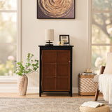 Floor Cabinet With Doors & Adjustable Shelf, Storage Cabinet For Entryway