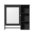 Wall Mounted Bathroom Storage Cabinet, Medicine Cabinets With Large Mirror Door, Adjustable Shelves And Three Open Storage Levels(Not Include Bathroom Vanity) - Medicine Cabinets - Alpine Outlets