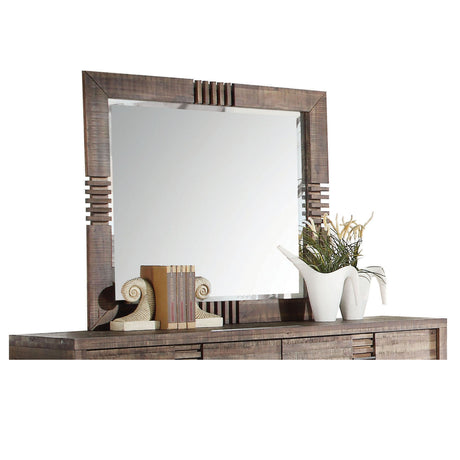 Andria - Reclaimed Mirror - Oak - Mirrors - Alpine Outlets