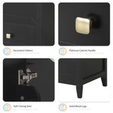 20" Bathroom Vanity With Sink Cabinet With Soft Closing Door, Drawer & Storage Rack - Black