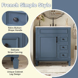 Bathroom Vanity With Sink, Cabinet With 2 Drawers And Adjustable Shelf