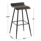 Ale - Contemporary Fixed Height Bar Stool (Set of 2)