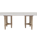 Triad - Double Pedestal Dining Table With Leaf - Sand - Dining Tables - Alpine Outlets