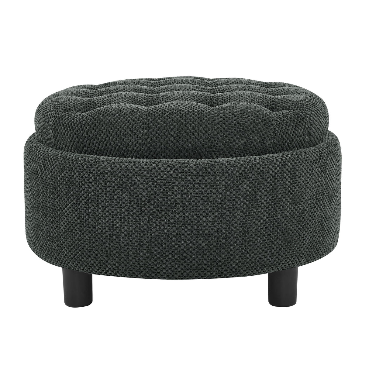 Storage Round Footstool Table Ottoman