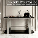 Console Table With Double Tier Storage