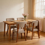 Contemporary Armless Dining Chairs (Set of 2)