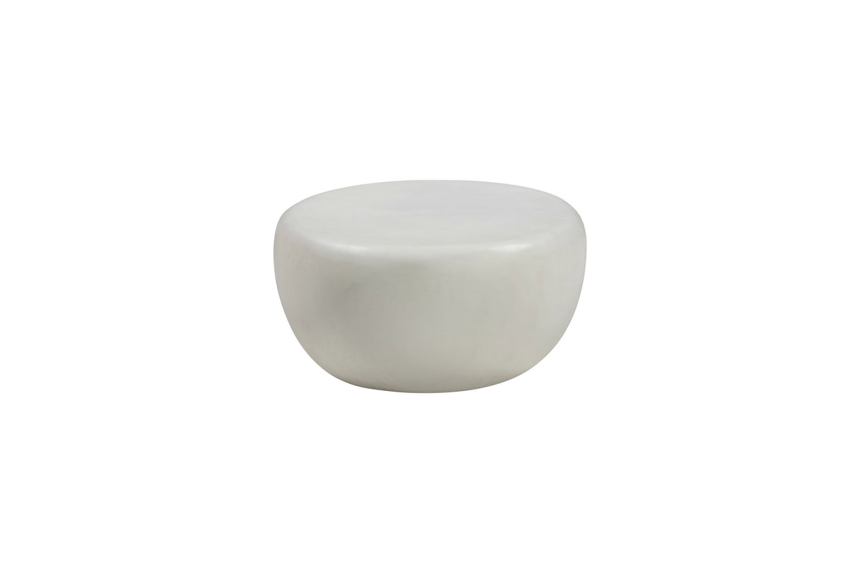Zenstone - Indoor Outdoor 2-Piece Coffee Table Set - White Concrete Finish