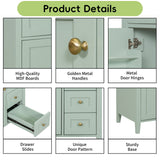 Bathroom Vanity With Sink, 3 Drawers And Adjustable Shelf