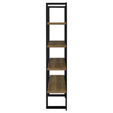 Mystrene - 4 Shelf Bookcase With Open Shelving Design - Black
