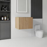 Floating Bathroom Vanity Cabinet With Soft Close Double Doors, Spacious Interior Storage, Wall Mounted, Cabinet Only