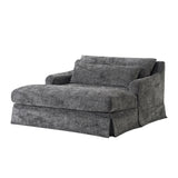 Sofa Bed Loveseat With Textured Surface And 2 Cushions
