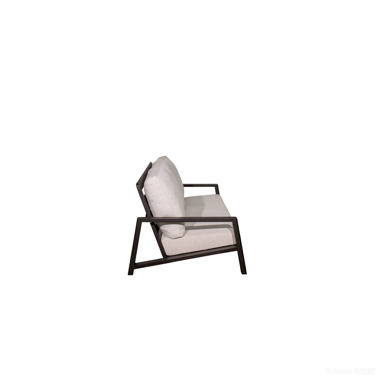 Verona - Seating Sofa - Dark Espresso / Gray / Off White