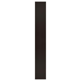 Rectangular Bookcase Tall Slim Storage With 9 Shelves - Brown