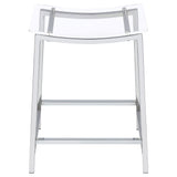 Staten - Backless Counter Stool (Set of 2) - Chrome
