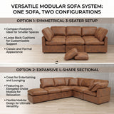 Deep Modular Cloud Sofa, Freely Configurable