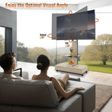 Adjustable Height Mobile TV Cart