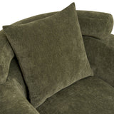 Clubchair, Bucket Chair, Decorative Sofa With Pillow, For Living Roon - Olive Green