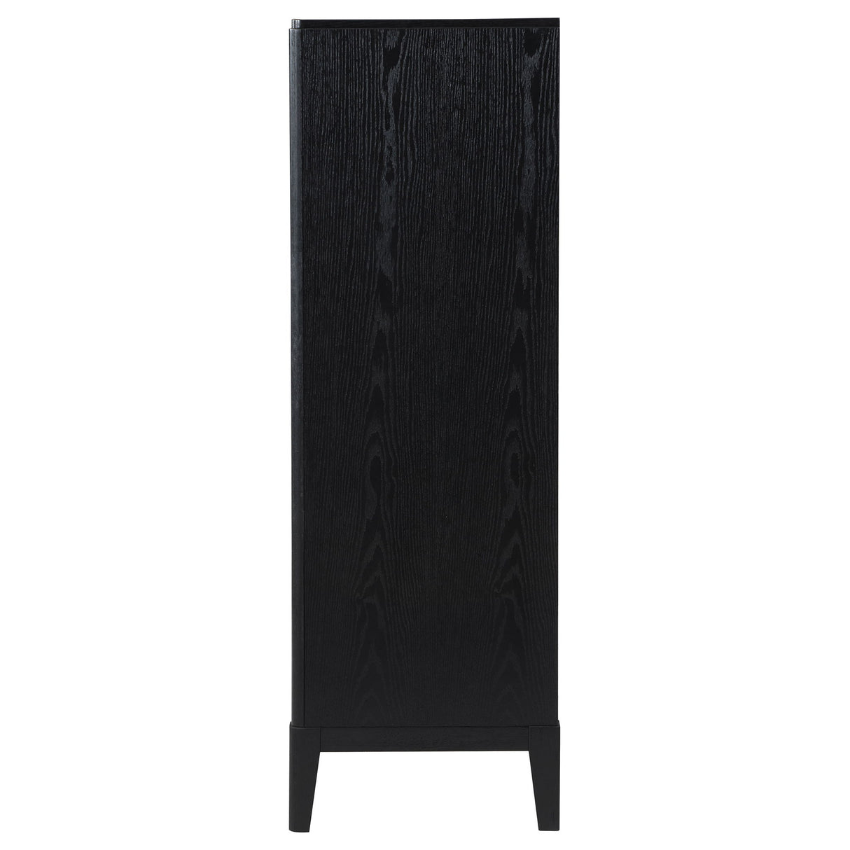 Mason - 5 Drawer Chest With Fluted Design - Black