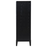 Mason - 5 Drawer Chest With Fluted Design - Black