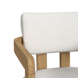 Portland - Fabric Arm Chair (Set of 2) - Natural / Snow White