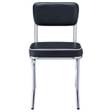 Open Back Upholstered Side Chairs (Set of 2)
