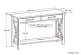 Kitchener - Console Sofa Table - Farmhouse Gray