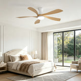 52" Ceiling Fan With 3 Color Dimmable LED Light, DC Reversible Motor, 6 Speed Settings