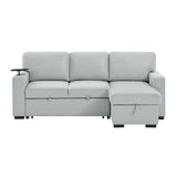 Tracey - Sofabed With Pullout - Silver