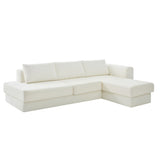 L-Shaped Modular Sofa With Double Layer Cushion
