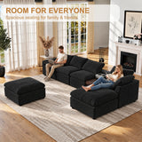 Modular Cloud Couch With Storage Console