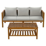 Patio Set Outdoor With Coffee Table And Cushions