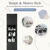 Multi Functional Corner Cabinet With Adjustable Shelves And 2 Doors