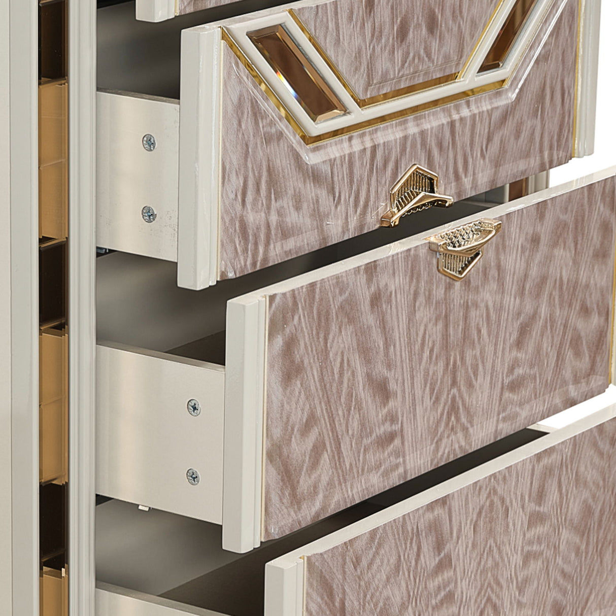 Omari - 5 Drawer Chest - Beige