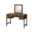 Juvanth - Rustic Vanity Desk Mirror - Oak - Vanities & Mirrors - Alpine Outlets