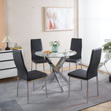 Chrome Leg Dining Chair (Set of 4)