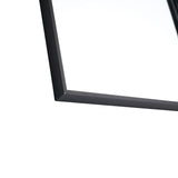 20" Rectangular Wall Mounted Mirror - Black