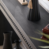 Modern Rustic Wood Table, Rectangular Living Room Center Table With Floating Top Design