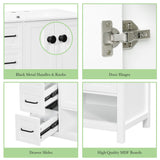 Bathroom Vanity With Sink Top, Bathroom Vanity Cabinet With 2 Doors And 2 Drawers, Open Shelf