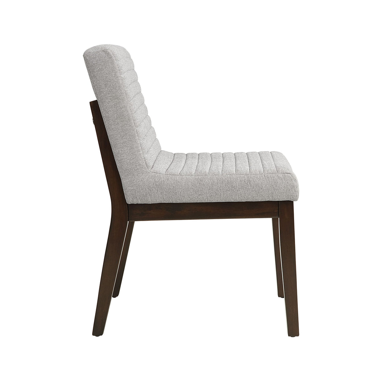 Edwyn - Linen Side Chair (Set of 2) - Gray - Chair Sets - Alpine Outlets