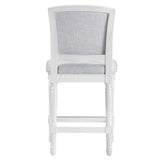 Stool With Upholstered Seat And Back