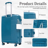 4 Piece Luggage Set, Combination Lock