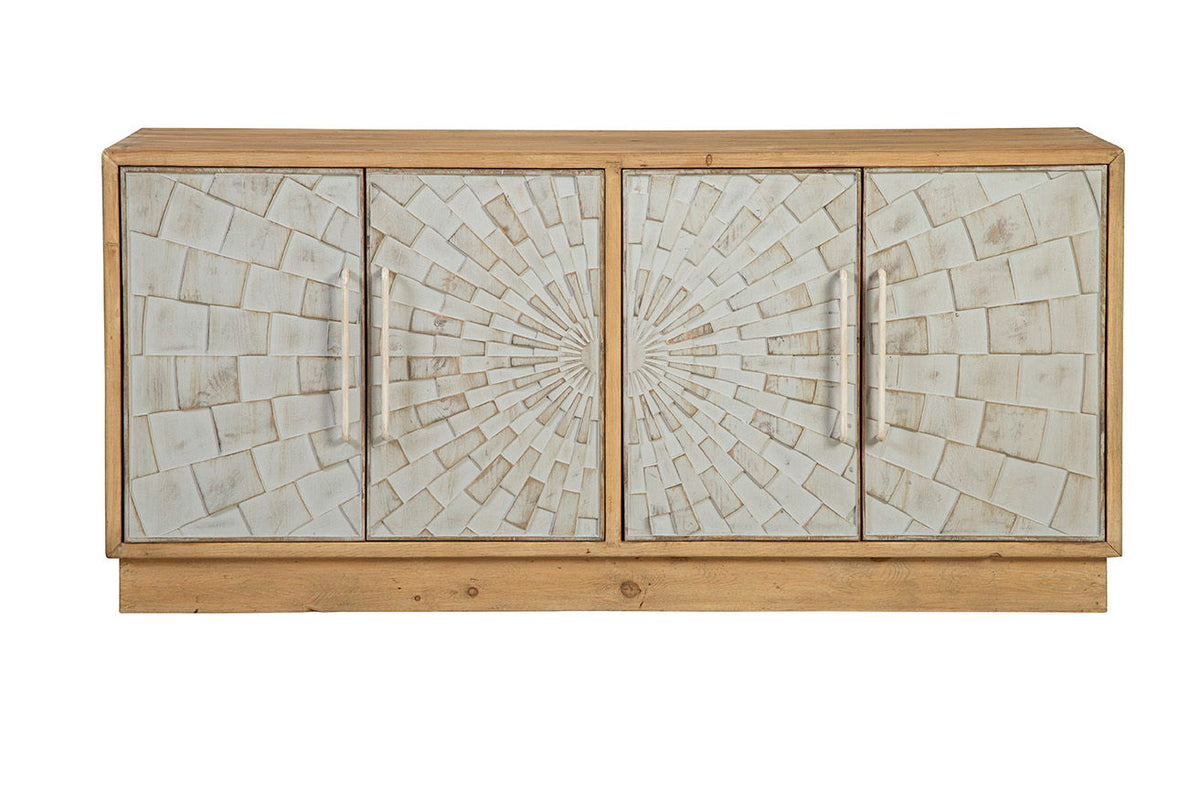 Brighton - Sideboard - Light Brown / Silver