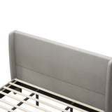 Upholstered Bed & High Headboard Design