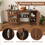 Foldable Sewing Table With Locking Casters